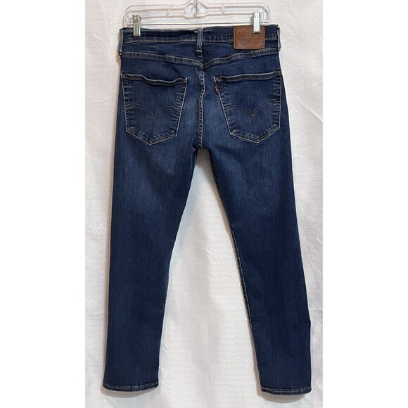 Levis 502 Big E Classic Tapered Below Waist Denim Jeans Mens 31x30 Blue Retro - Picture 5 of 12